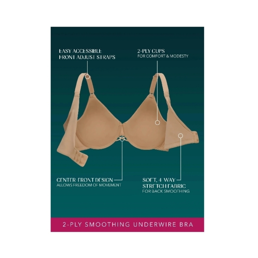 đ§âĄVanity Fair Radiant Women's Underwire Bra - 2-Ply Back and Side Smoothing - Picture 4 of 7